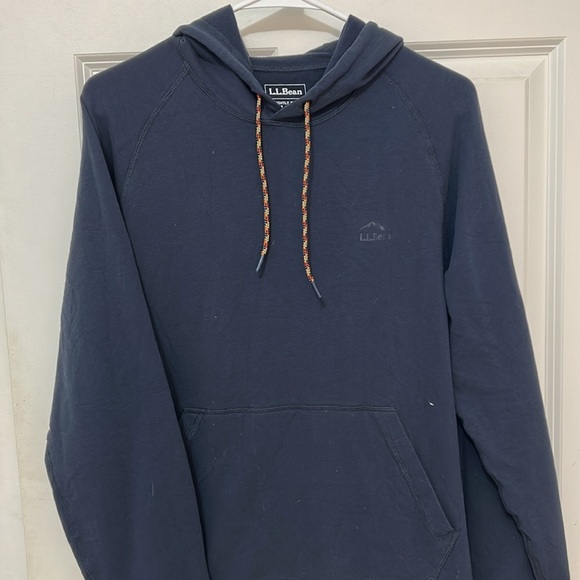 L.L. Bean Pullover Hoodie sweatshirt size medium blue - Picture 4 of 5